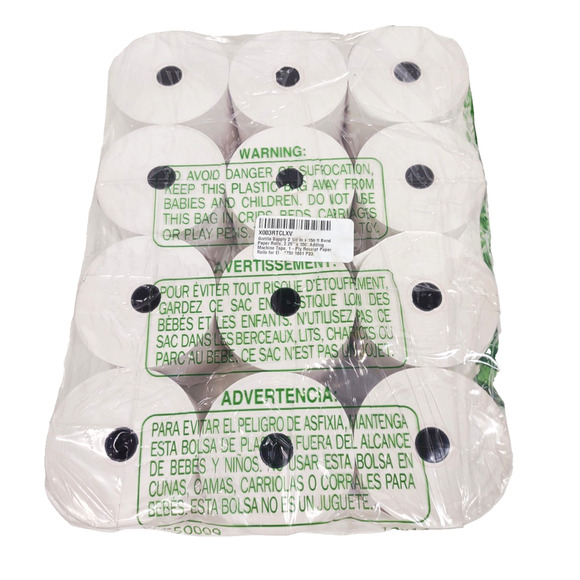 GORILLA Supply Bond Paper 2-1/4" x 150' CALCULATOR PAPER 12 Pack 1-Ply White - Picture 3 of 10